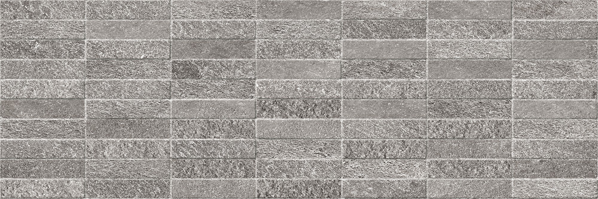 Carrelage imitation pierre Sevilla - 25x75 - Gris motif mate