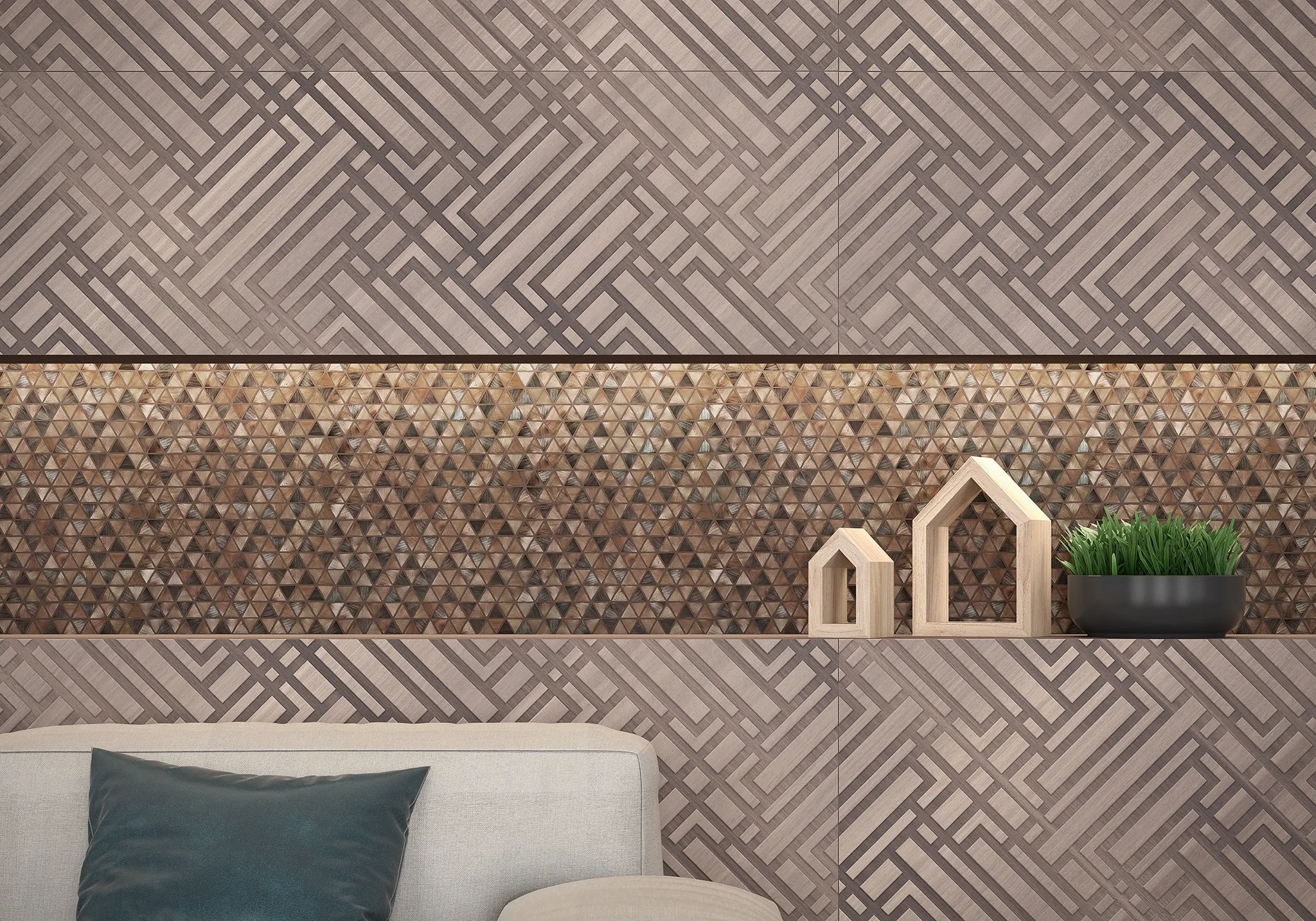Carrelage Imitation parquet SaoPaulo mix  40x120 cm 2
