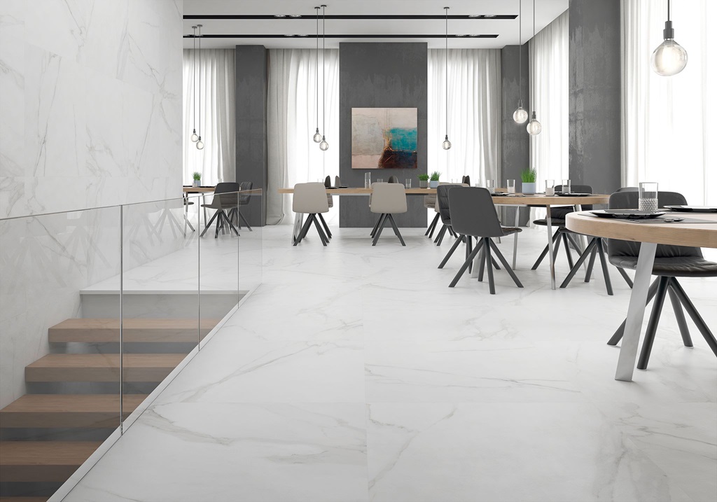 Carrelage Aspect marbre Matto blanc 2
