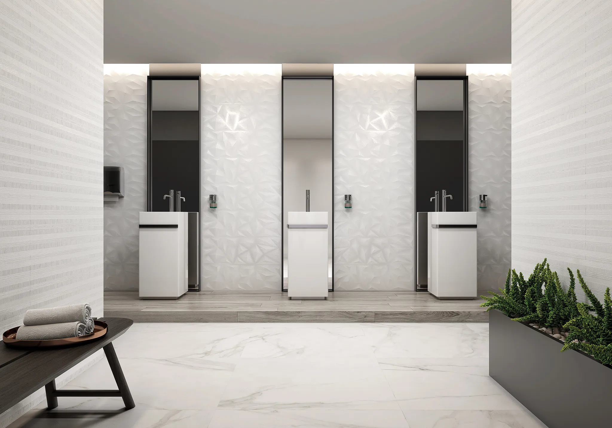 Carrelage Aspect marbre Matto blanc 2