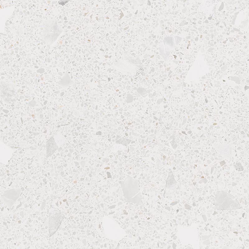 Carrelage Aspect terrazzo Straci - 60X60 - Blanc Granito