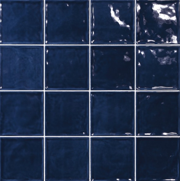 Carrelage Zellige Pompei 15x15 cm - Bleu Foncé