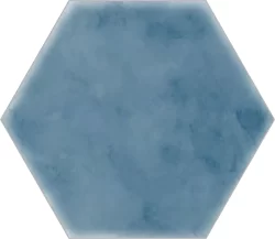 Carrelage hexagonal Nordic 15x17 cm - Bleu