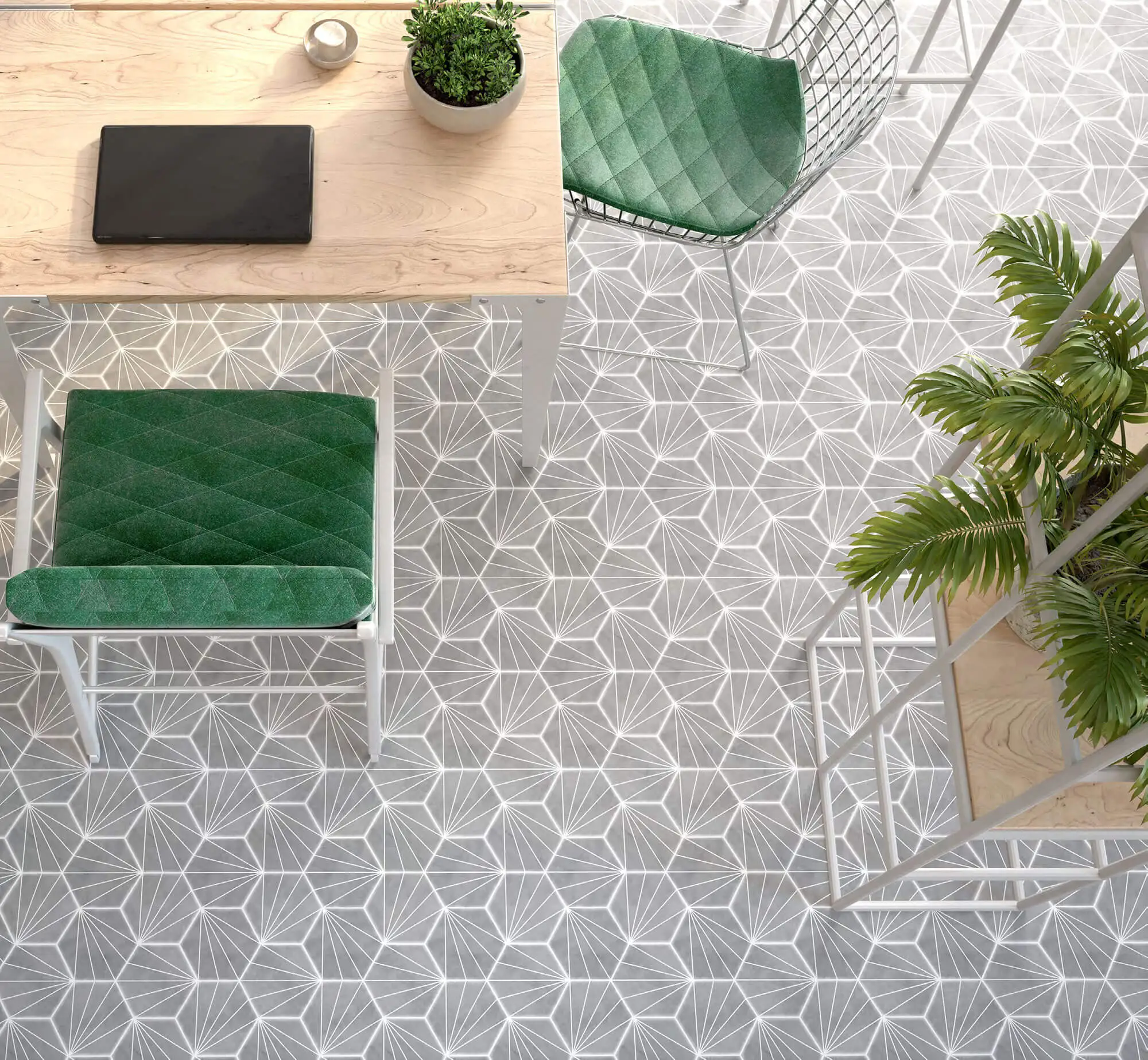 Carrelage hexagonal Nordic 15x17 cm 2