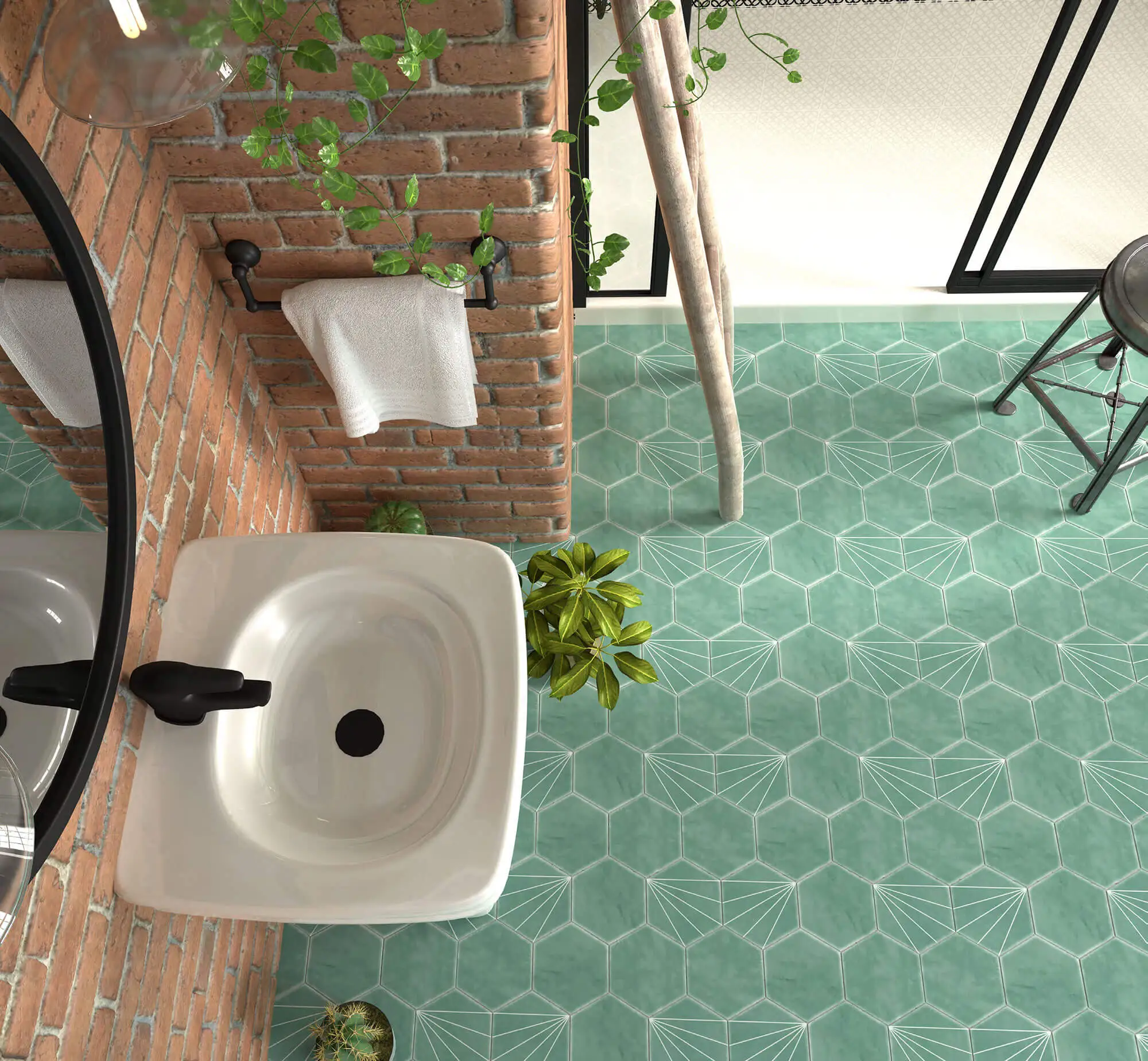 Carrelage hexagonal Nordic 15x17 cm 2