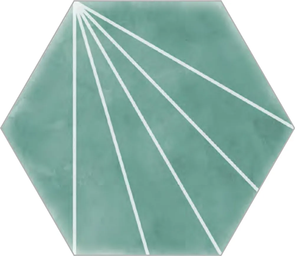 Carrelage hexagonal Nordic 15x17 cm
