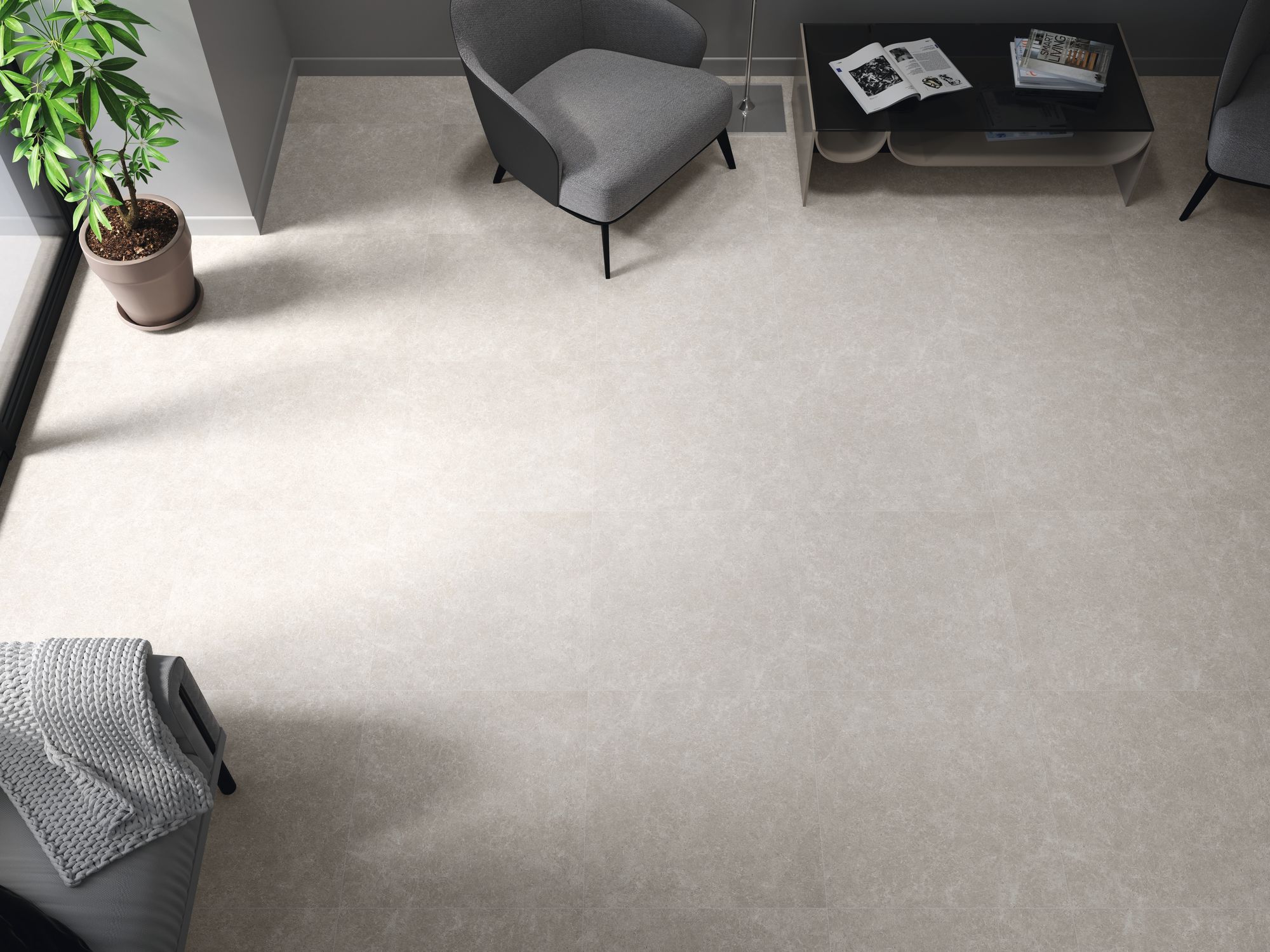 Carrelage Imitation pierre Arky gris  60x60 cm 2