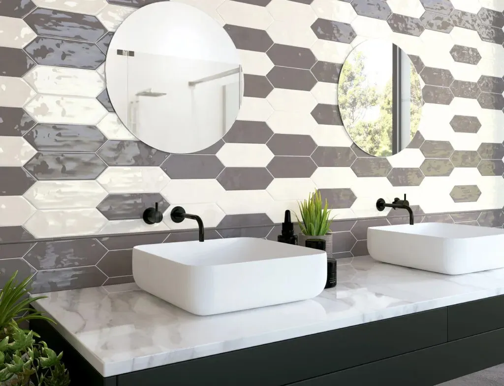 Carrelage hexagonal Plato 10x30 cm 2
