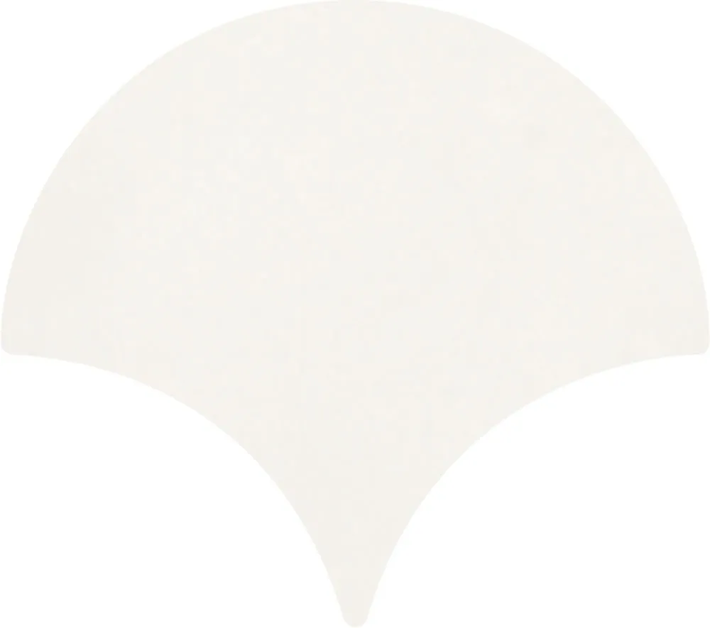Carrelage écaille de poisson Fisho 15x17 cm - Blanc