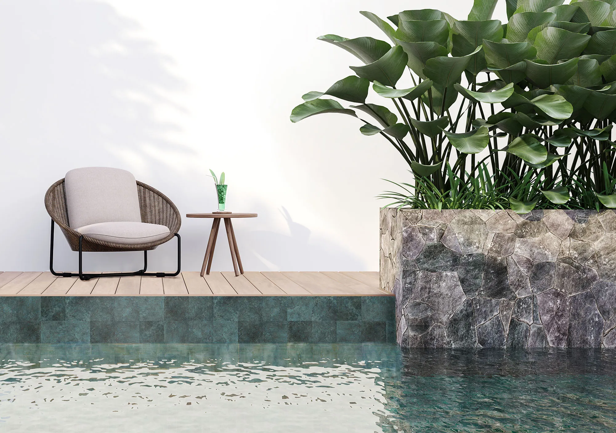 Carrelage Pierre de bali  Monaco 15x15 cm 3