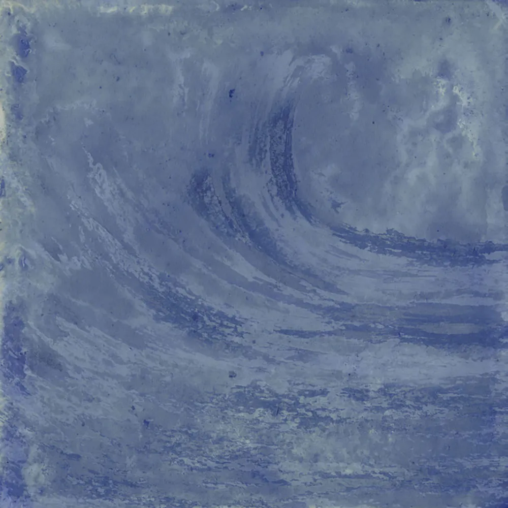 Carrelage Pierre de bali Monaco 15x15 cm - Motif Azure