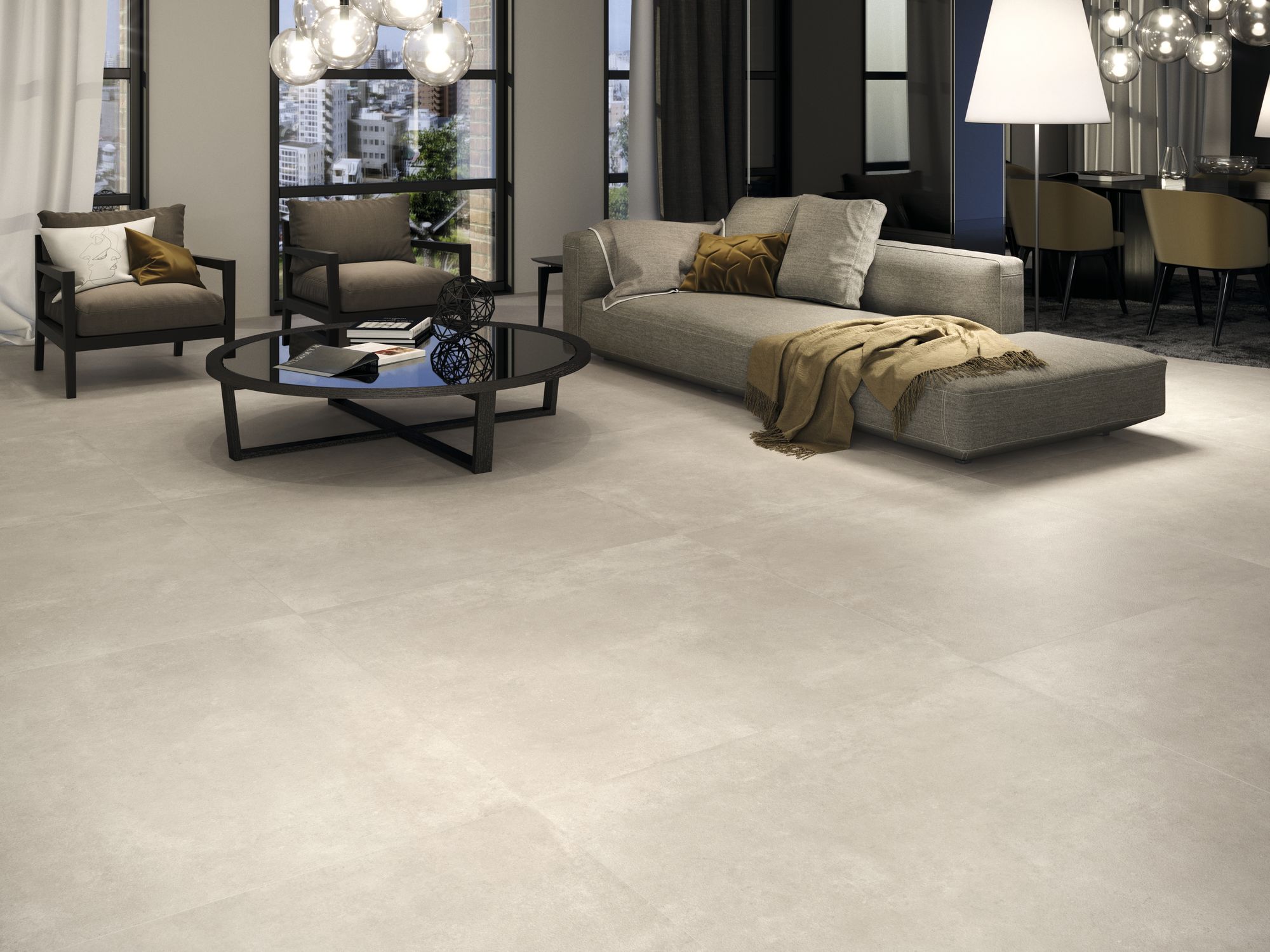 Carrelage aspect béton Tekrart 60x60 cm 2