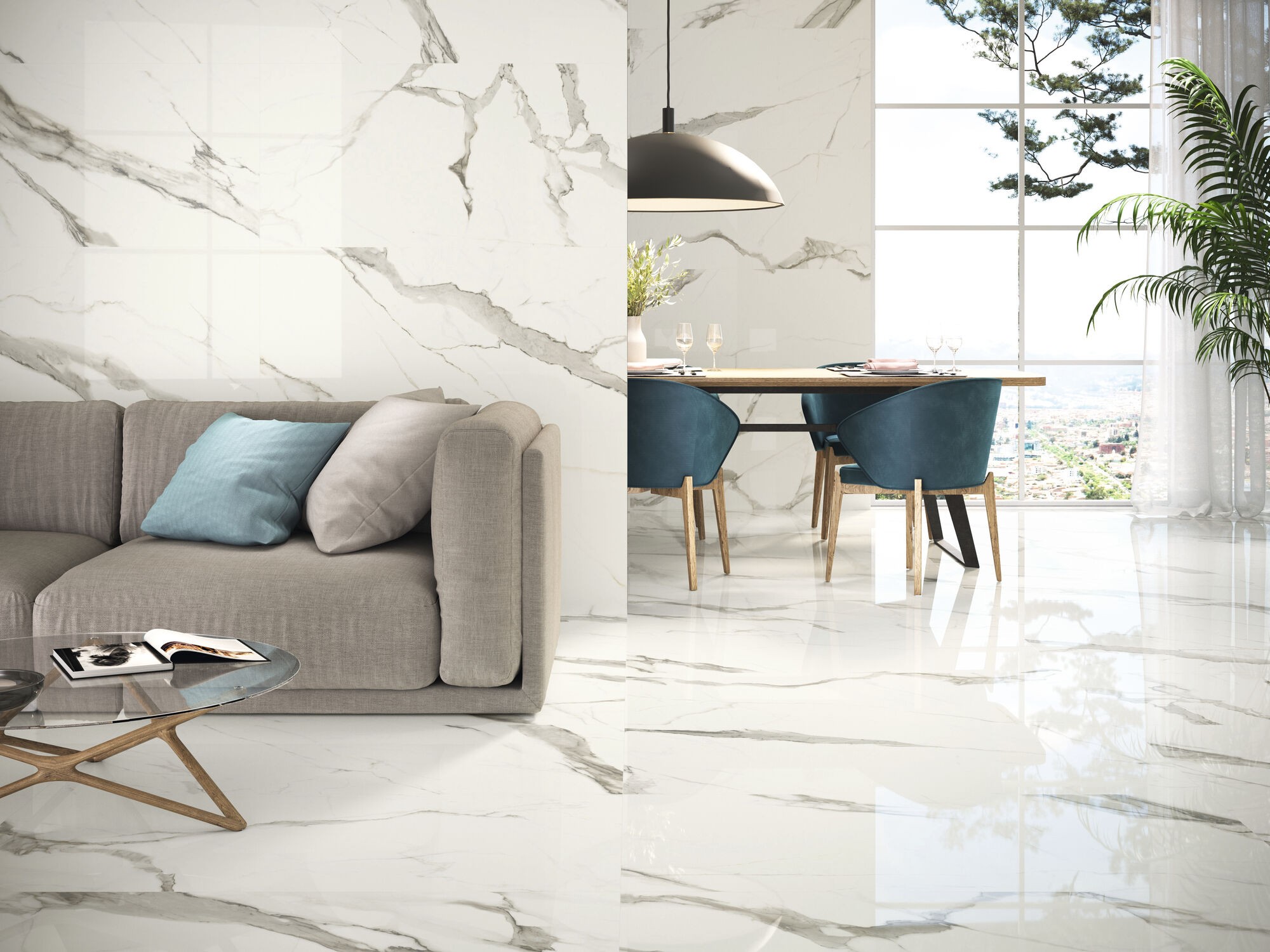 Carrelage aspect marbre Milano 60x120 cm 2