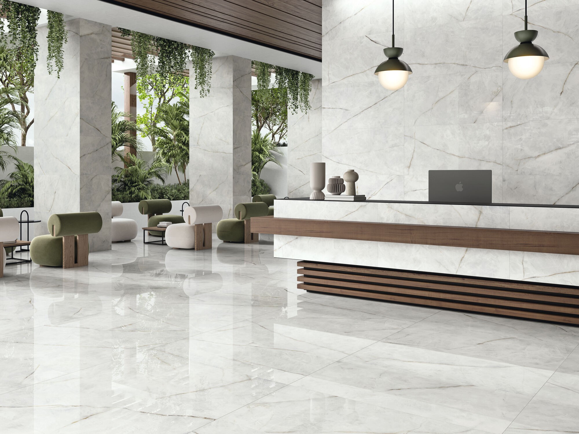 Carrelage aspect marbre Milano 60x120 cm 2