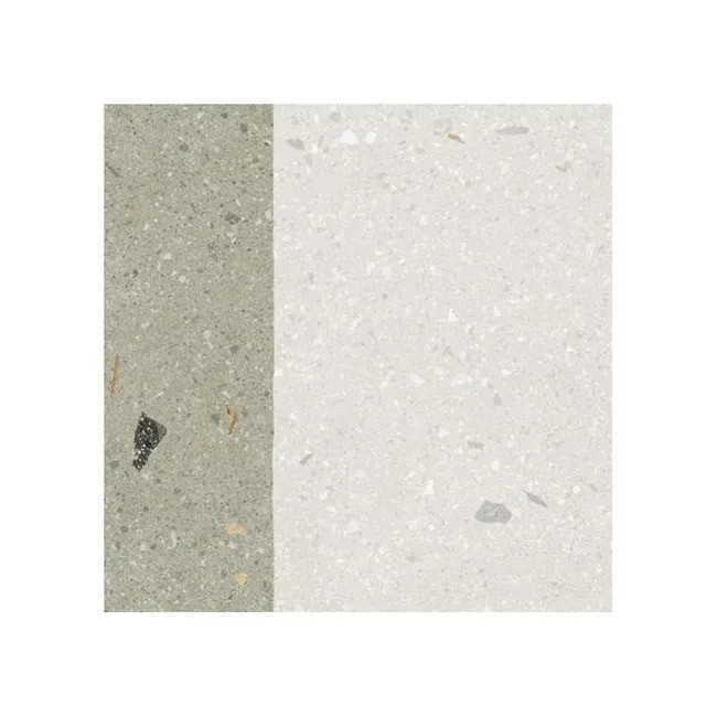 Carrelage Aspect terrazzo Aroma - 20*20 - vert grain