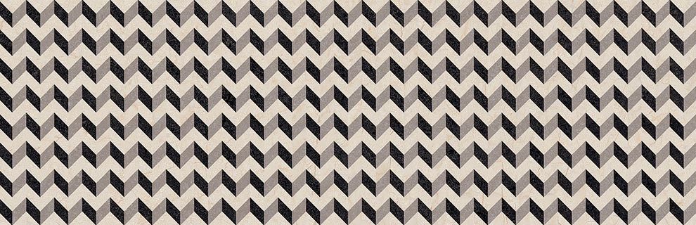 Carrelage Imitation Pierre Crema 32x99 cm - Blanc Motif