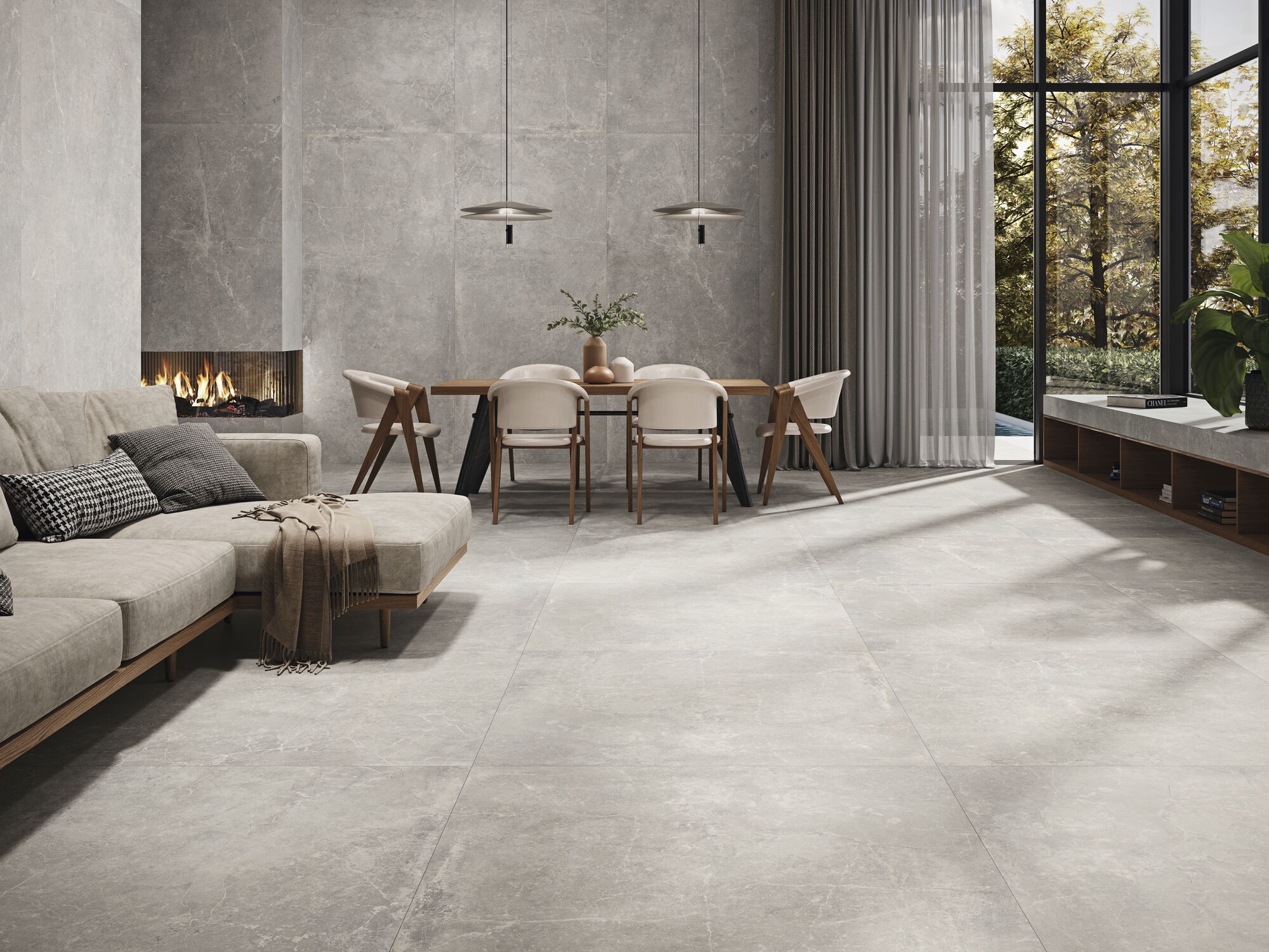 Carrelage imitation pierre Cannes 30x90 cm 2