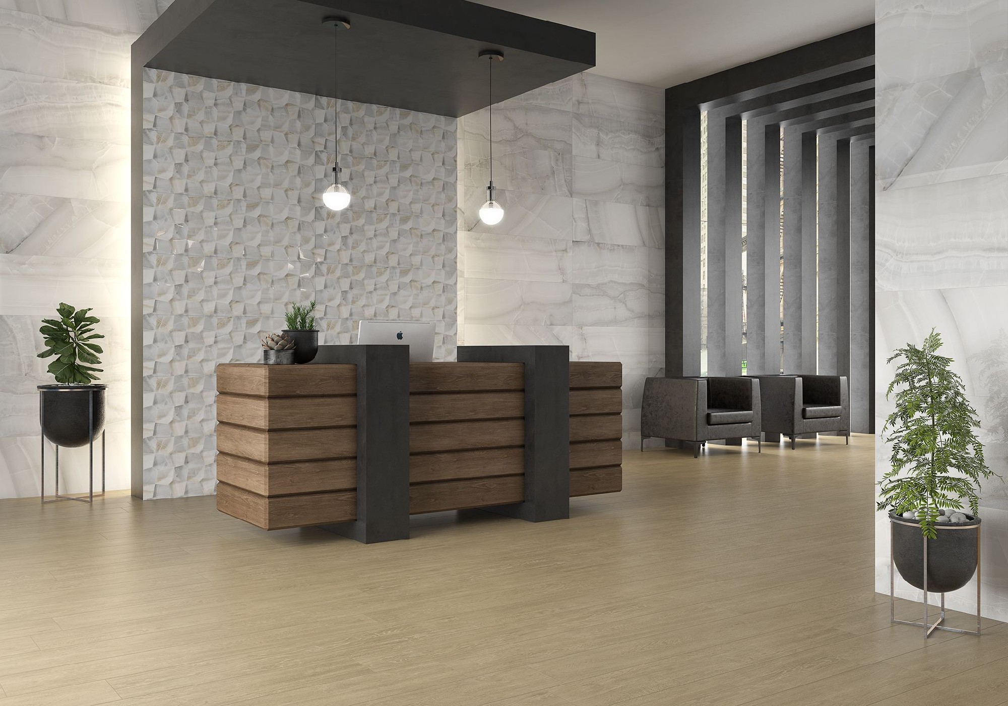 Carrelage Imitation parquet North 20x120 cm 2