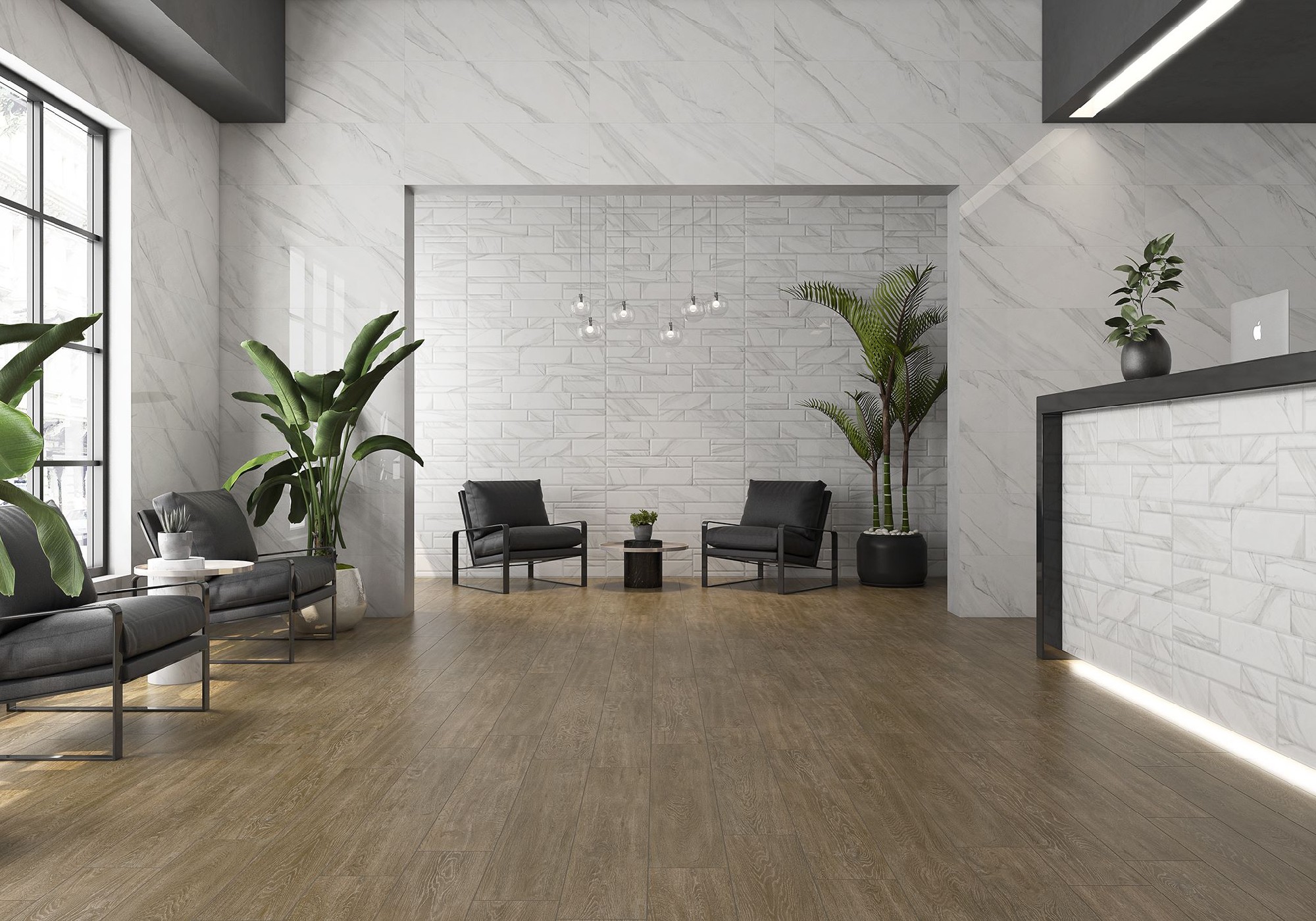 Carrelage Imitation parquet North 20x120 cm 2