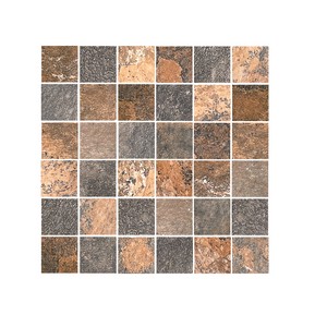Carrelage imitation pierre Zap - 29x29 Mosaïque - Marron