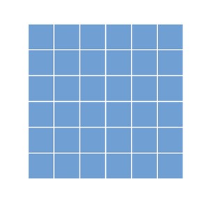 Carrelage Carreaux de ciment color 29x29 cm - Bleu foncé