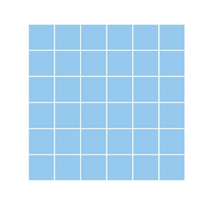 Carrelage Carreaux de ciment color 29x29 cm - Bleu