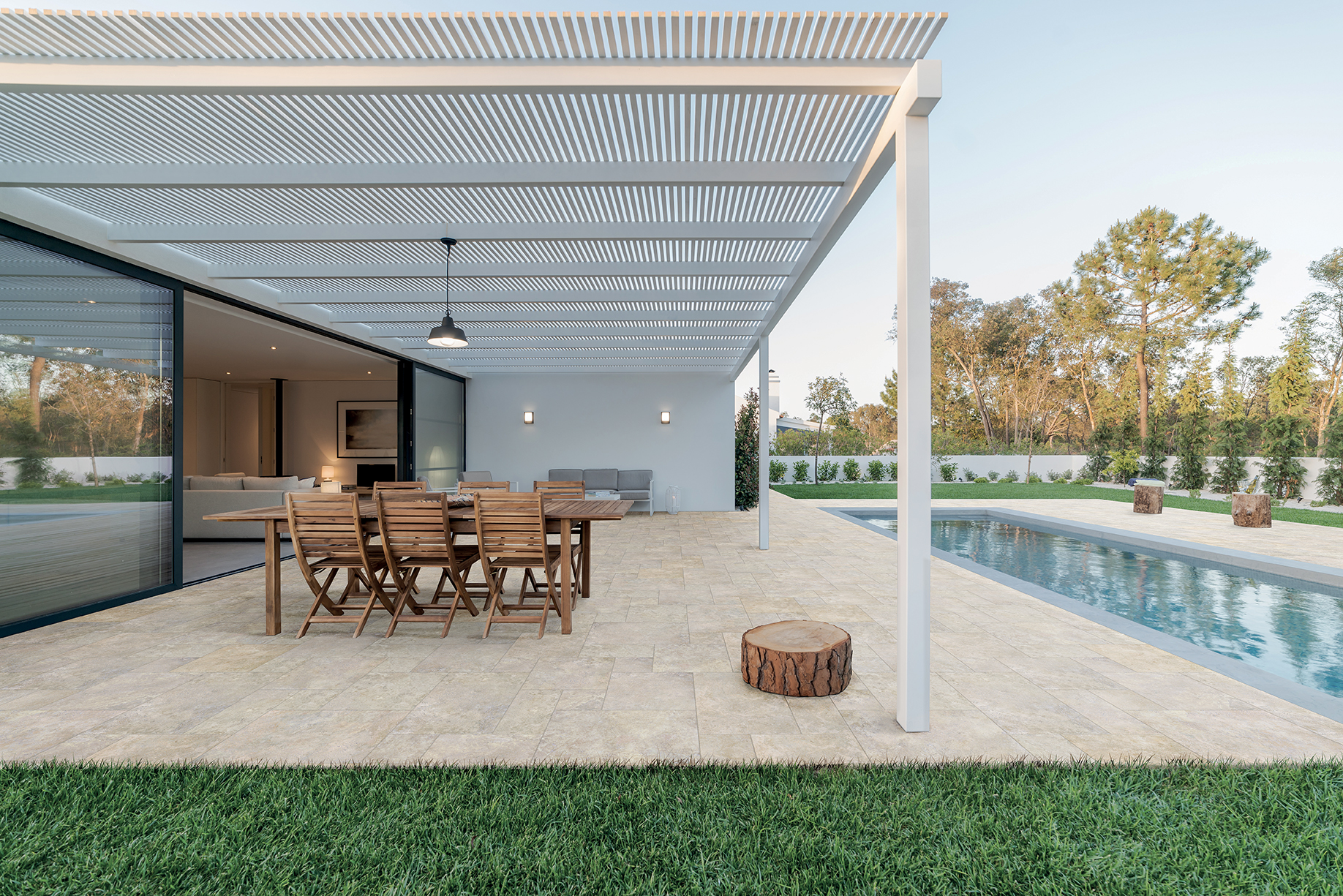 Carrelage effet travertin Portofino 60x60 3