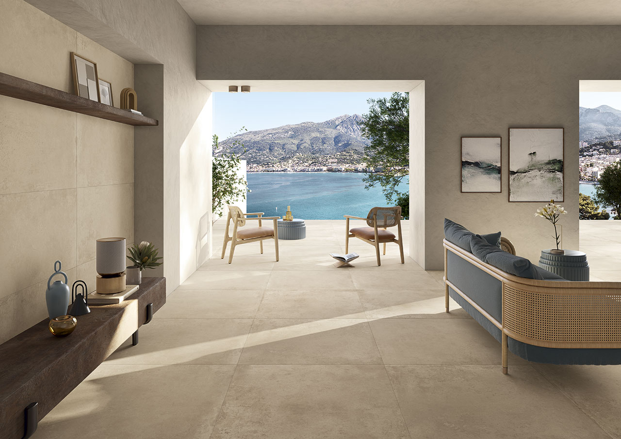Carrelage aspect béton Amalfi 100x100 3