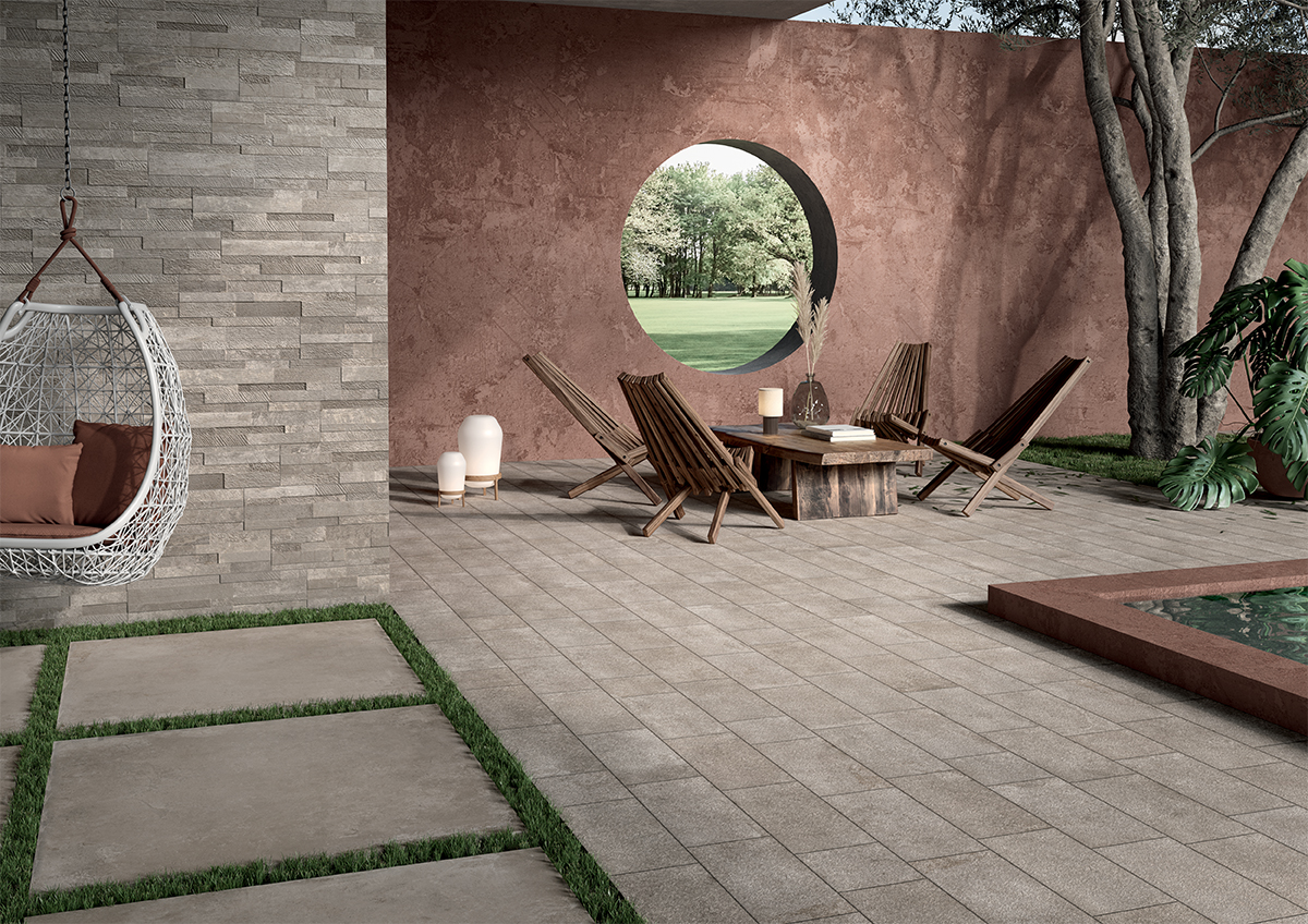 Carrelage aspect béton Amalfi 100x100 2