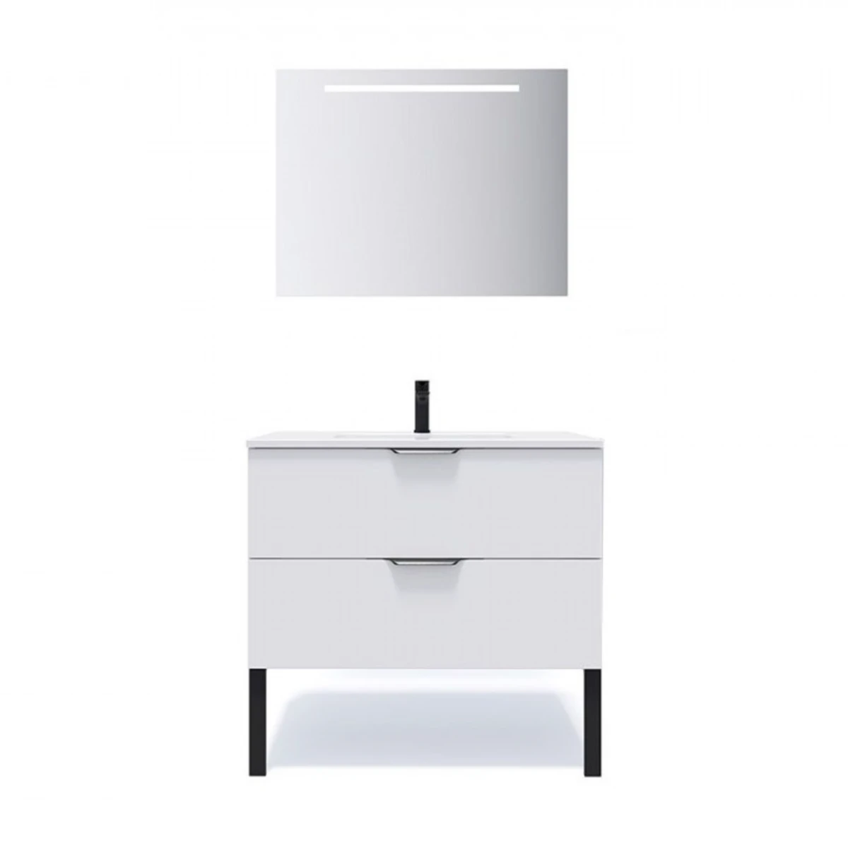 Meuble de salle de bain Elégance 60 cm - Intégrée - Blanc - 2