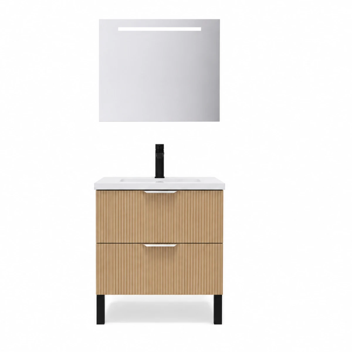 Meuble de salle de bain Elégance 60 cm - Intégrée - Cannelet - 1