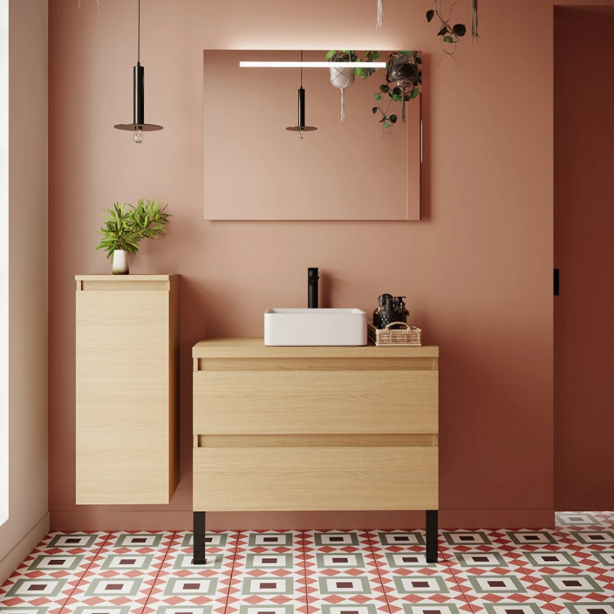 Meuble de salle de bain Vicenza 90cm 2