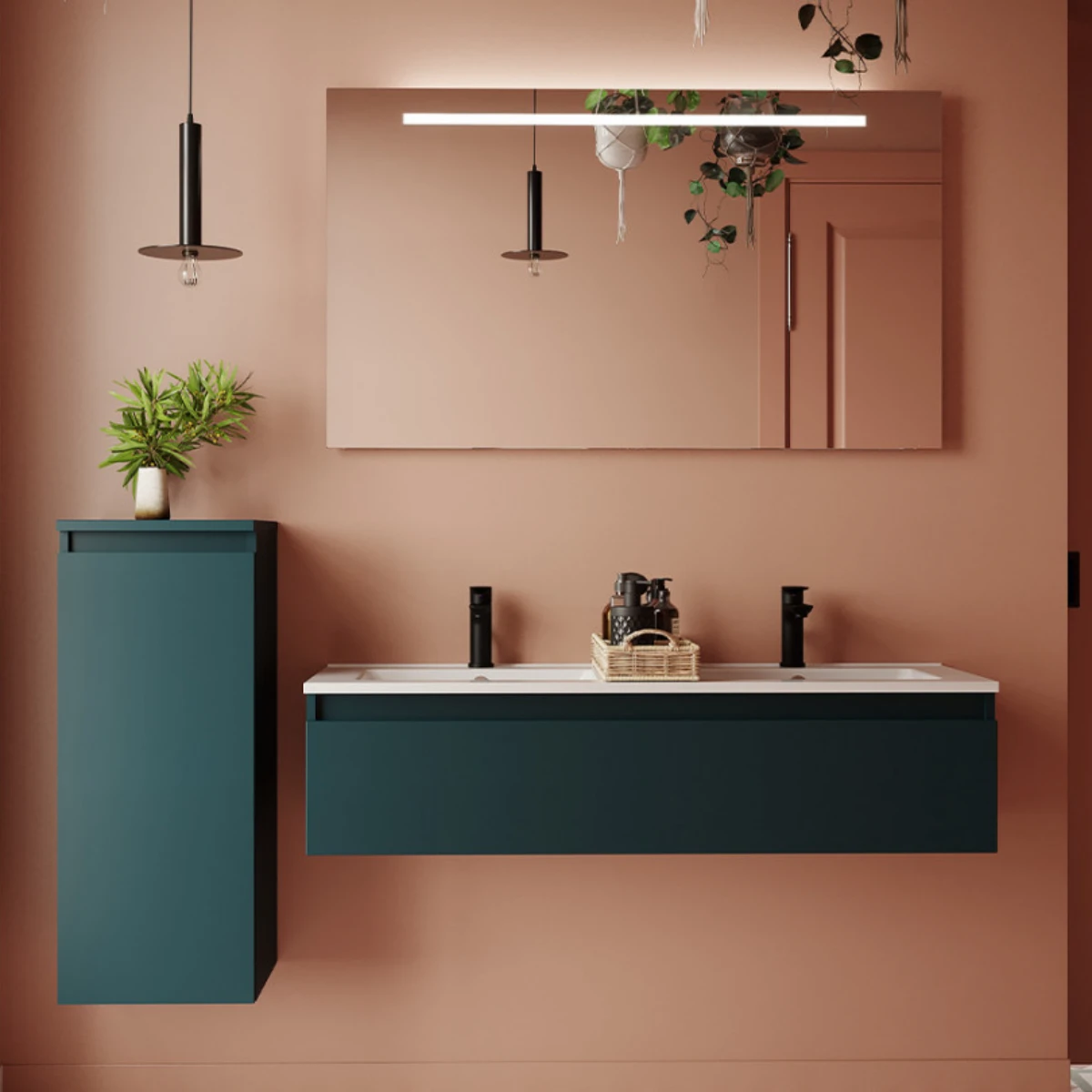 Meuble de salle de bain Vicenza 120cm - Intégrée - Tropical - 1