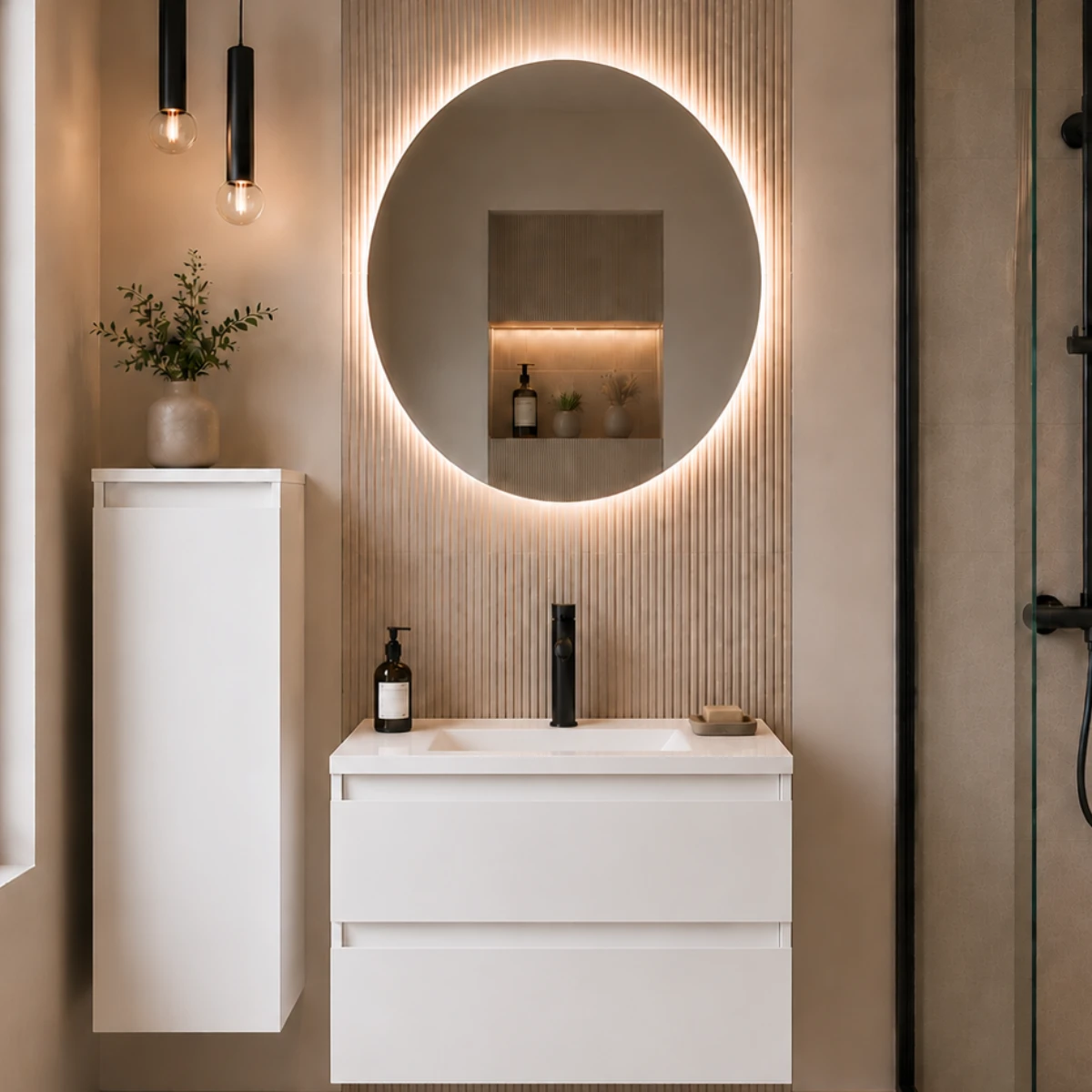 Meuble de salle de bain Vicenza 60cm - Intégrée - Blanc - 2