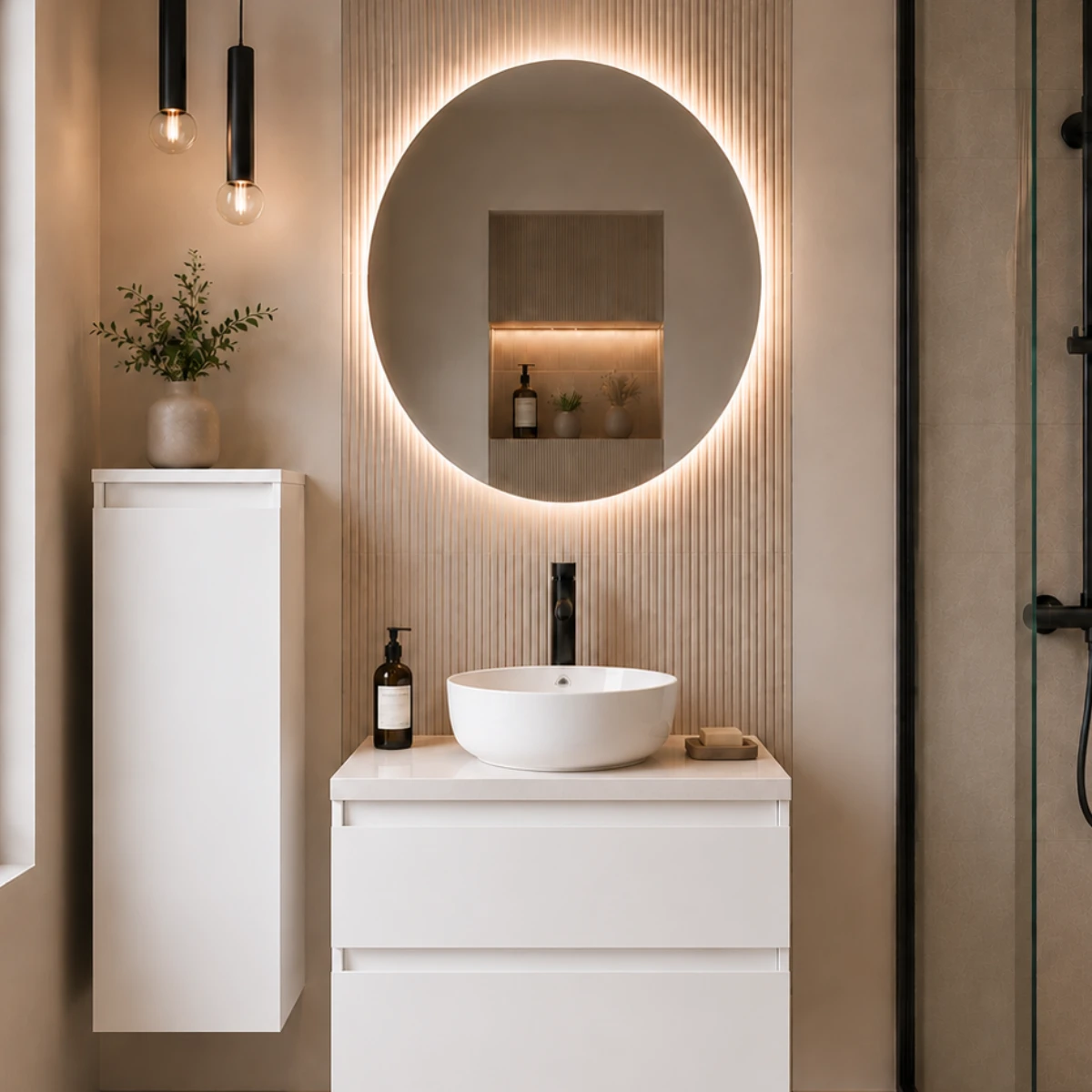 Meuble de salle de bain Vicenza 60cm - Posée - Blanc - 2