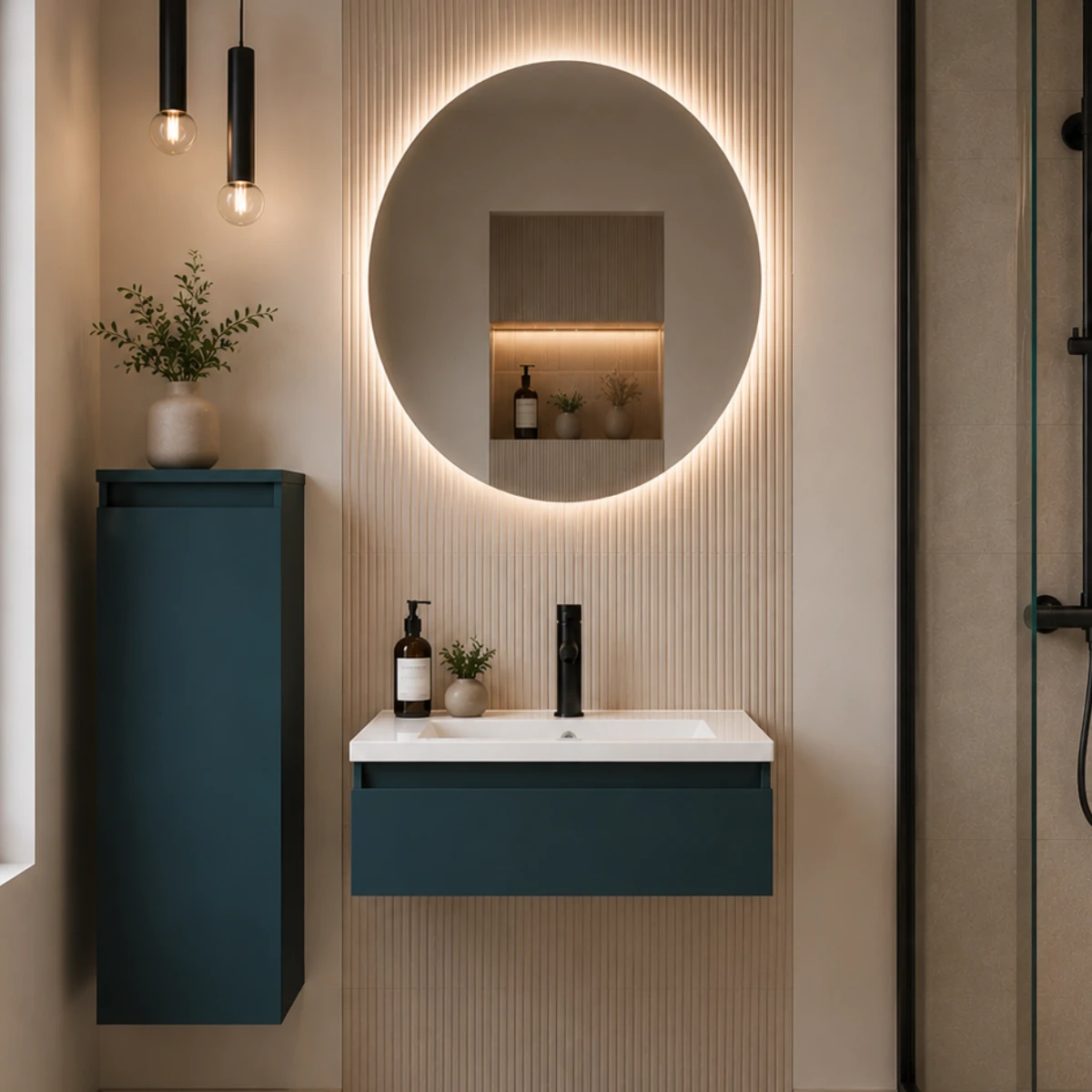 Meuble de salle de bain Vicenza 60cm - Intégrée - Tropical - 1