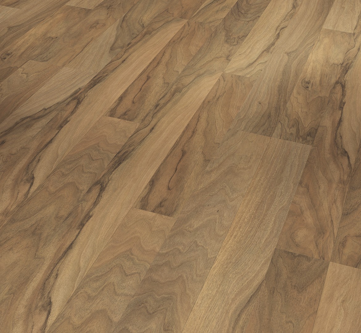 Parquet Stratifié Noyer Clair 128.5x19.4 cm