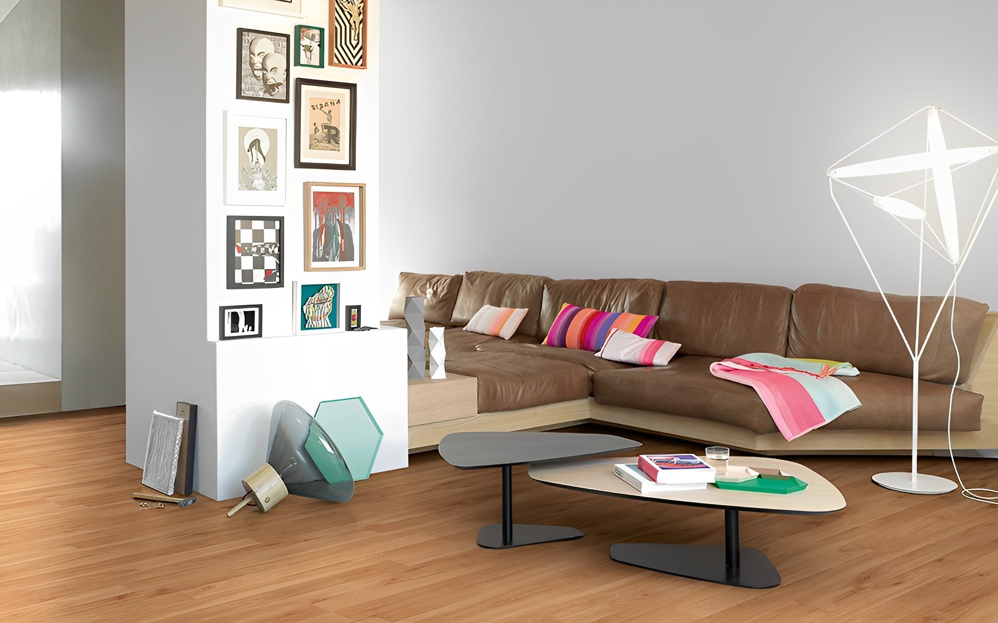 Parquet Stratifié Hêtre 128.5x19.4 cm 2