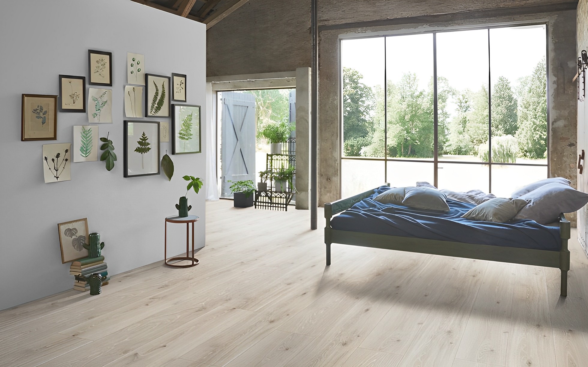 Parquet Stratifié Chêne Blanc 220x24.3 cm 2