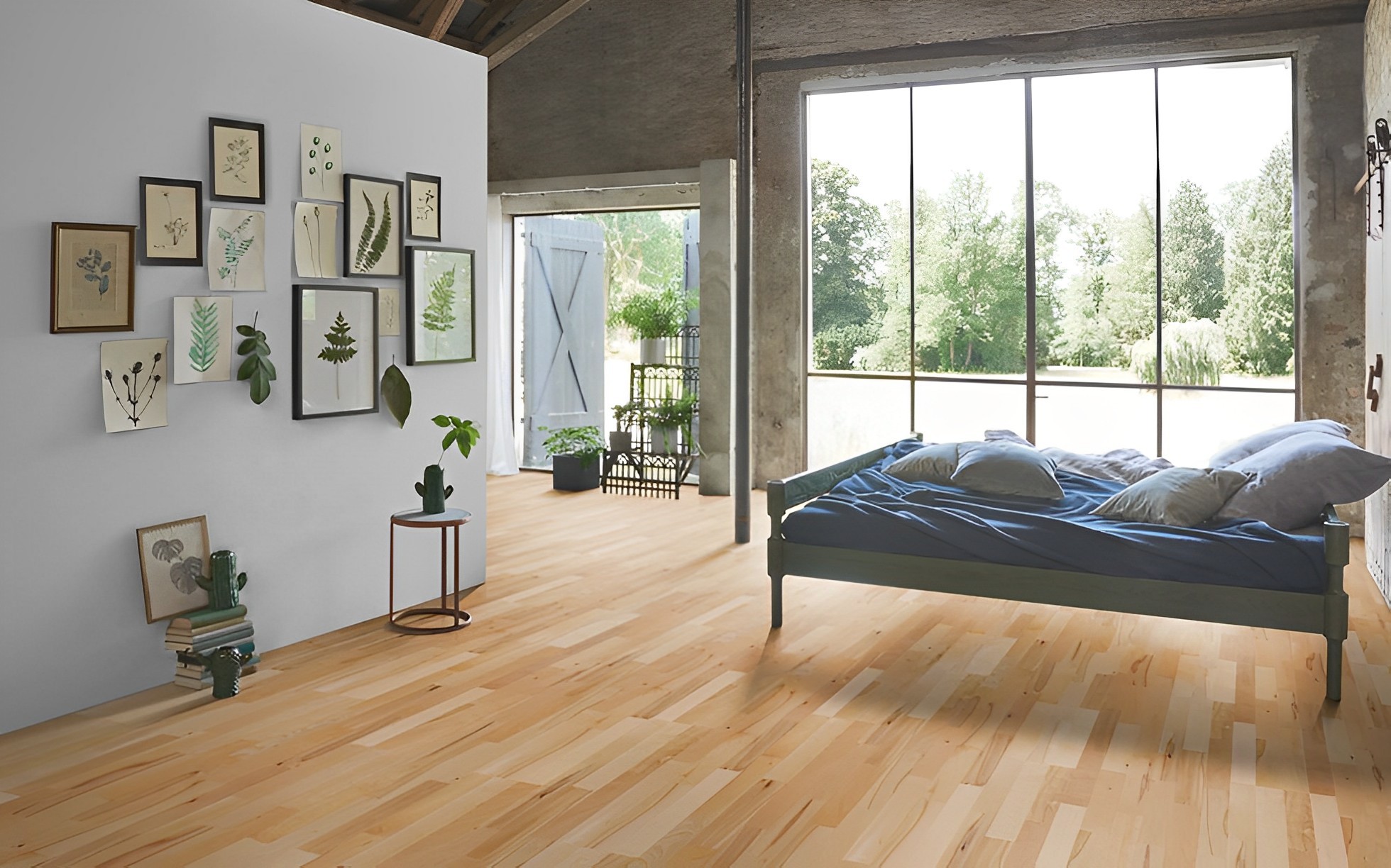 Parquet Contrecollé Vernis Hêtre 220x18.5 cm 2