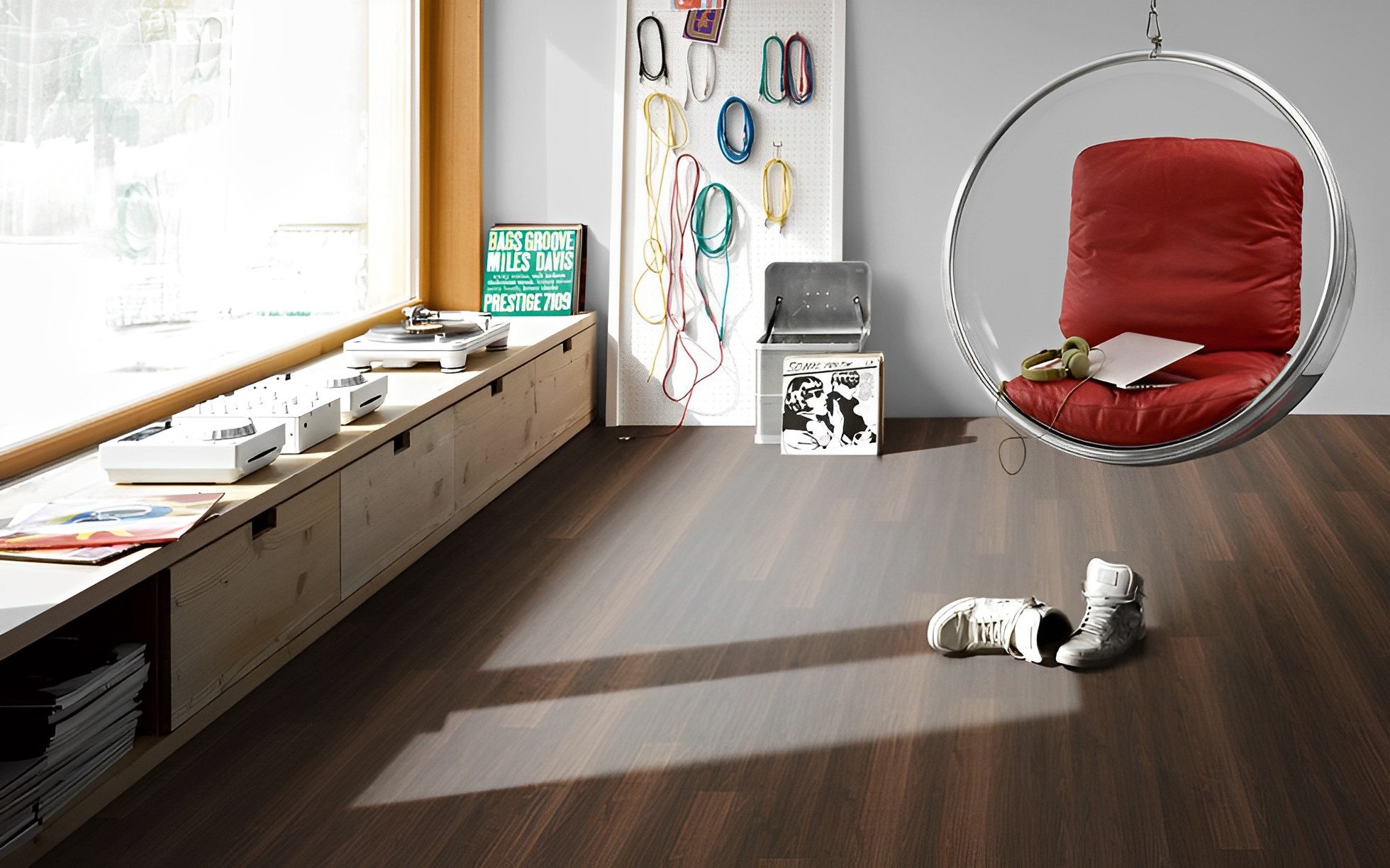 Parquet Stratifié Noyer 128.5x19.4 cm 2
