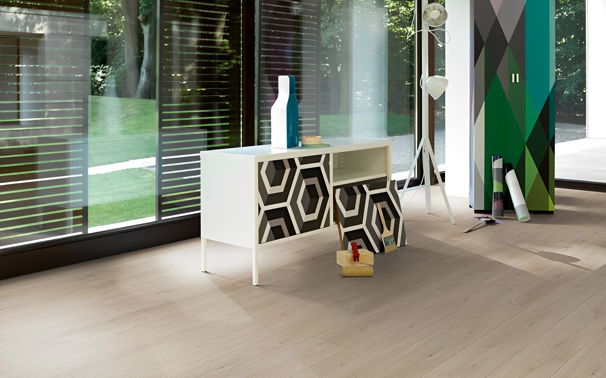 Parquet Stratifié Chêne.Poli 220x24.3 cm 2