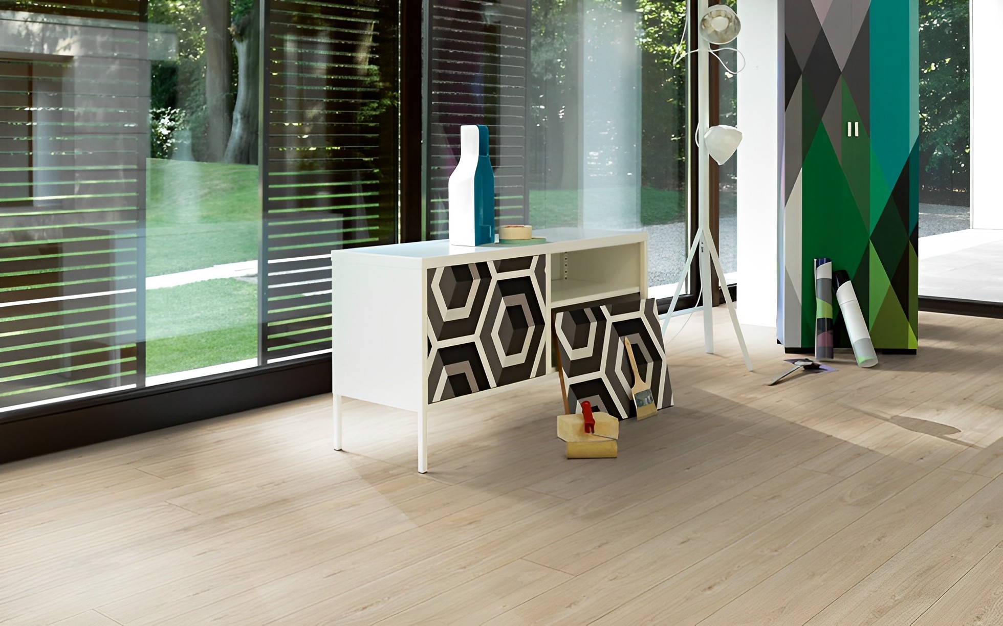 Parquet Stratifié Chêne.Clair 220x24.3 cm 2