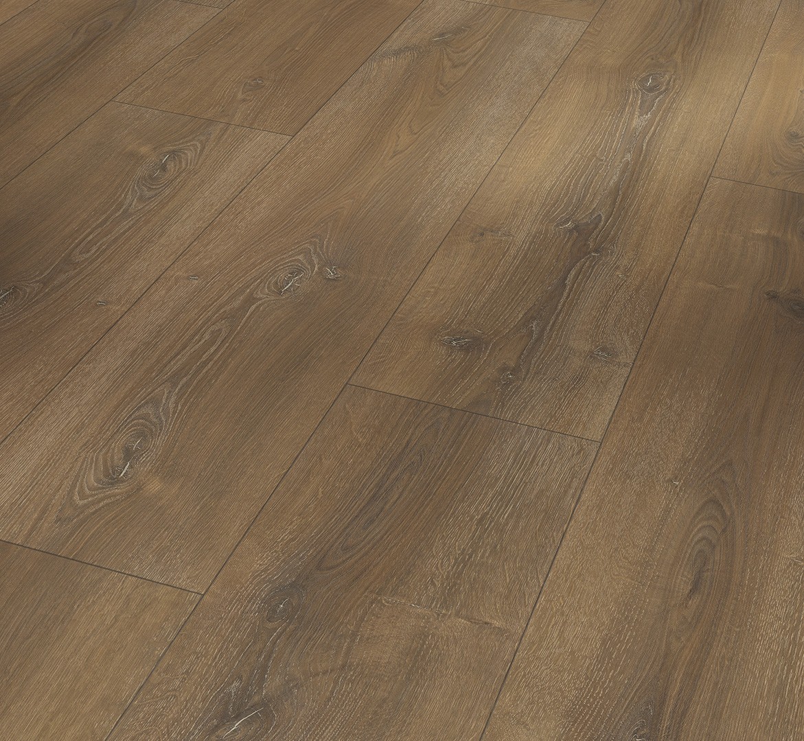 Parquet Stratifié Chêne foncé 128.5x24.3 cm