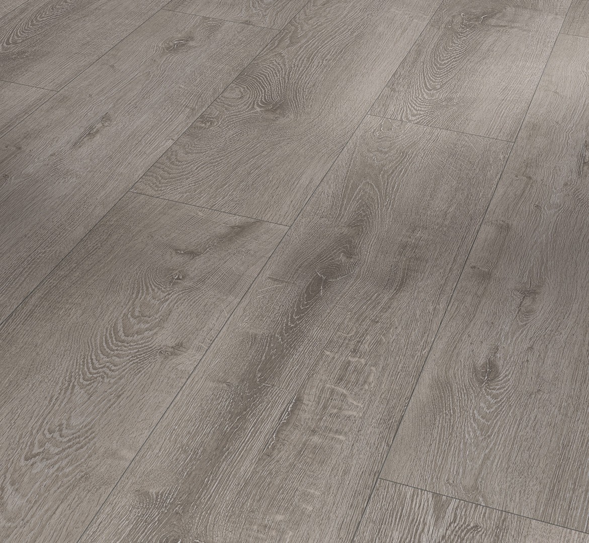 Parquet Stratifié Satiné Chêne.Gris 128.5x24.3 cm