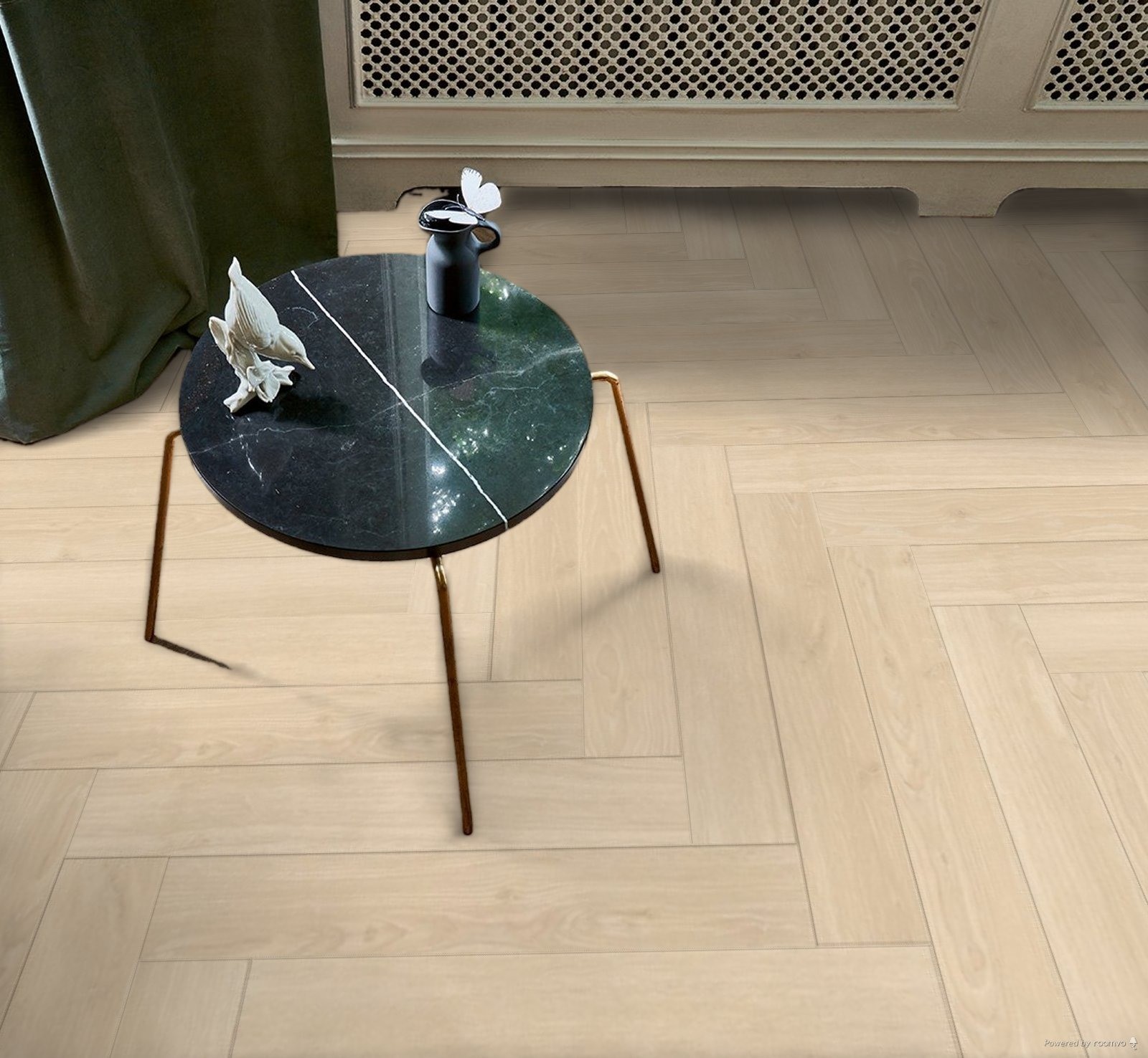 Parquet Stratifié naturelle Chêne.Poli 85.8x14.3 cm 2