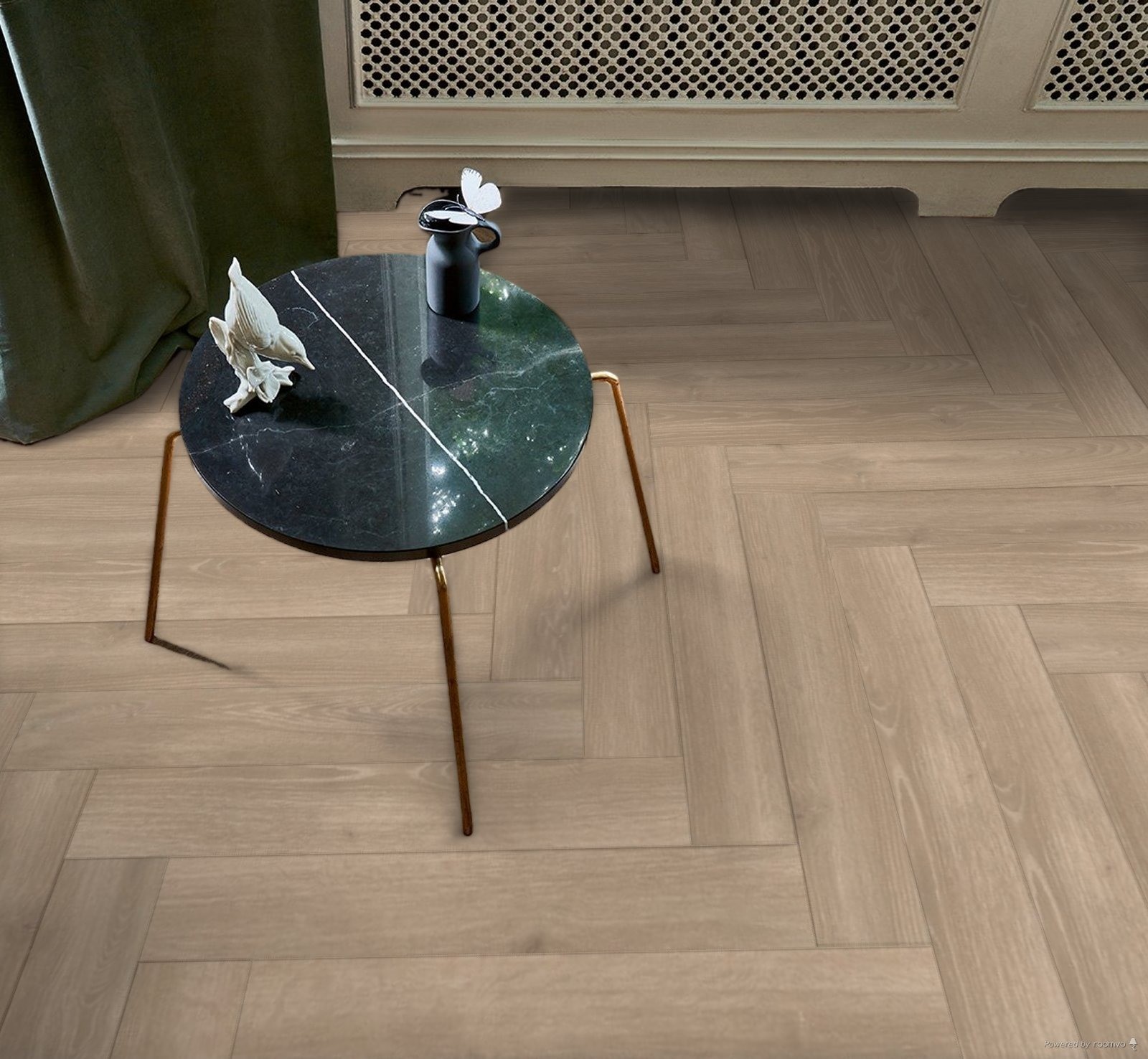 Parquet Stratifié naturelle Chêne.Gris 85.8x14.3 cm 2