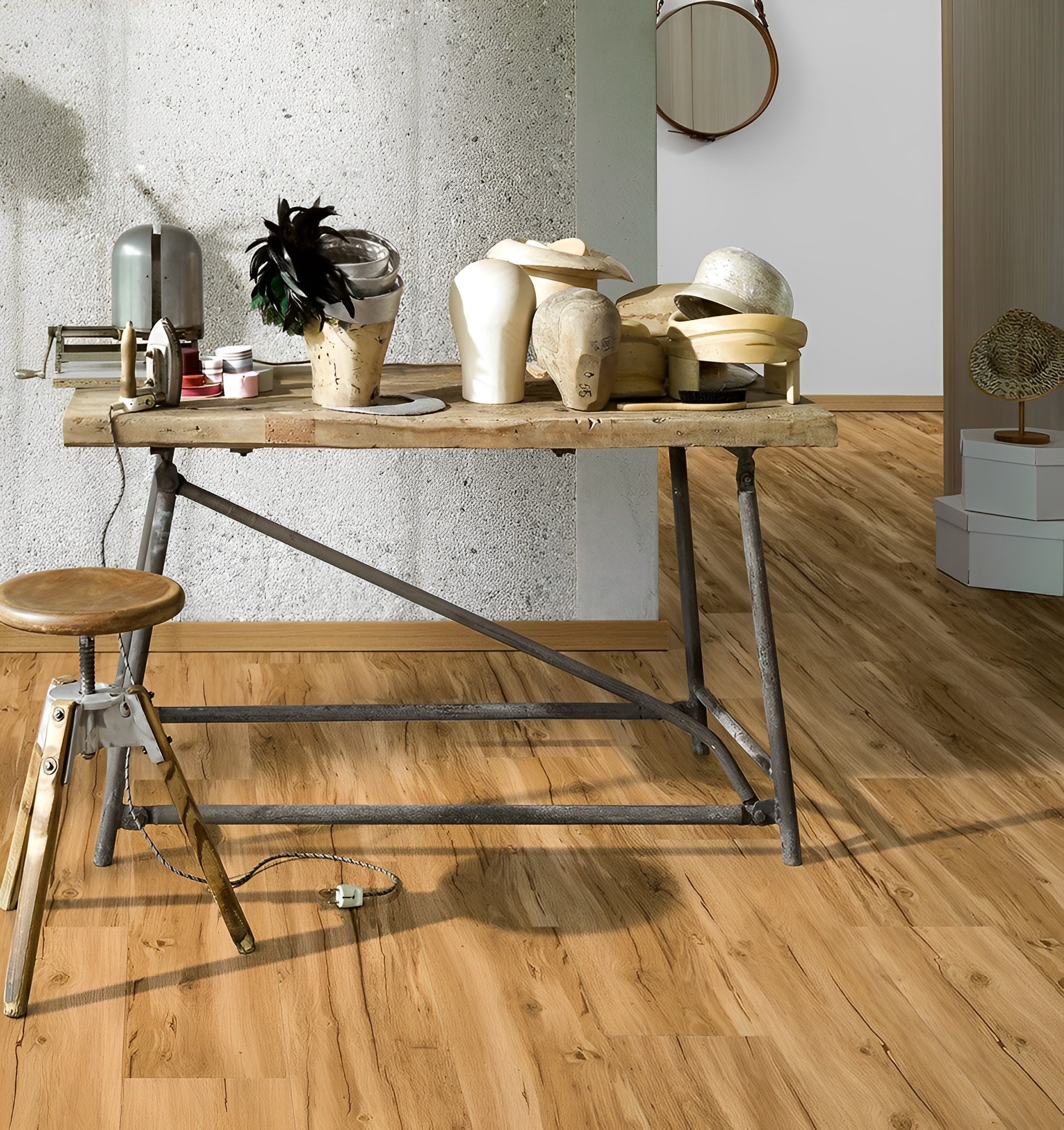 Lame et dalles PVC Chêne Naturel 121.9x22.9 cm 2