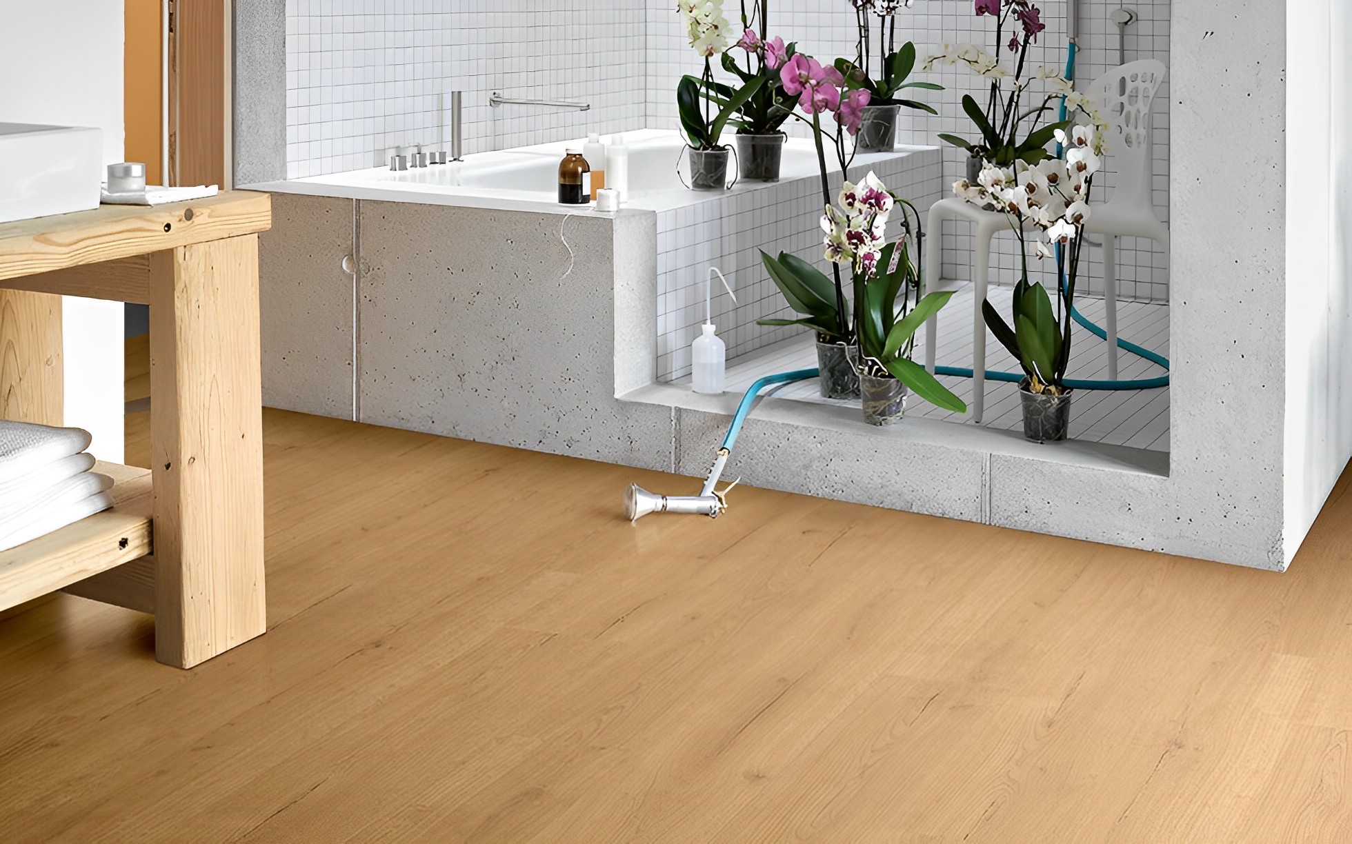 Lame et dalles PVC Chêne.Naturel 121.9x22.9 cm 2