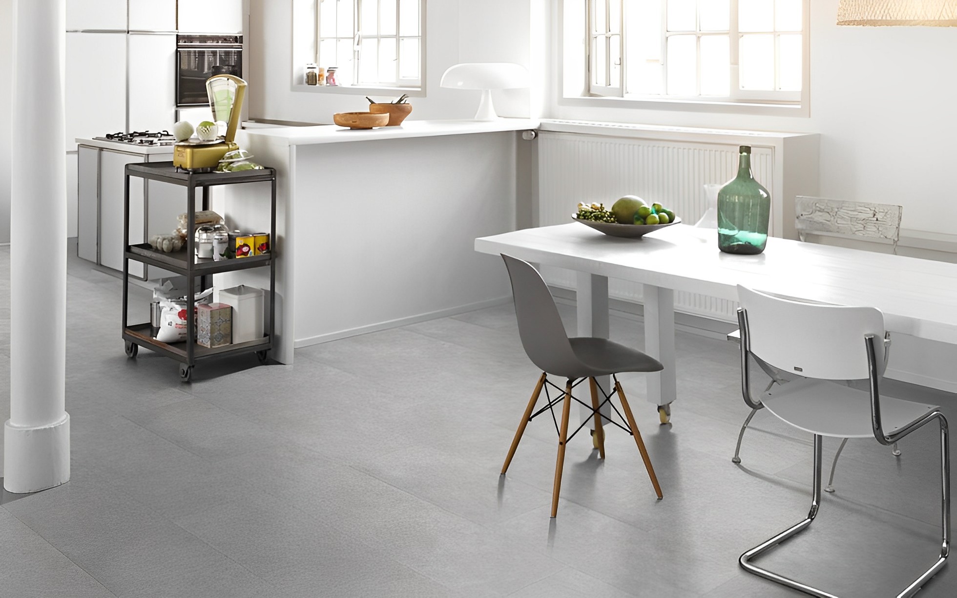 Parquet Stratifié Gris Béton Clair 85.3x40 cm 2